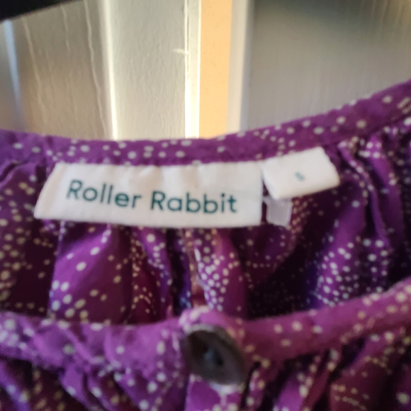 Roller Rabbit Purple Patterned Blouse - Picture 3 of 7